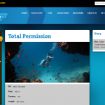 Screen grab from the National Media Museum website of the Total Permission page.